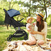 Foldable Baby Stroller Pushchair Pram Toddler Buggy Adjustable Backrest Footrest