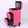 Large Makeup Beauty Cosmetic Case Trolley Hairdressing Nail Polish Storage Box