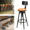 1x Breakfast Bar Stools Seat Industrial Retro Vintage Kitchen Dining Chair Wood