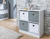 Cube Storage Unit Grey Stars White Bookcase Home Children's Nursery