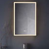Modern Illuminated Bathroom Mirror With LED Light Demister Pad Touch Switch