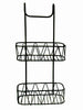 2 & 3 TIRE PLASTIC OVER DOOR WIRE COATED SHOWER RACK CADDY HOLDER ORGANISER