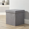 Folding Ottoman Chest Solid Sturdy Storage Space Saving Bedding Box Trunk