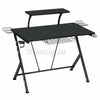 Gaming Desk PC Table w/ Monitor Stand+Cup Holder+Headphone Hook Ergonomic Office
