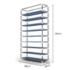 Mondeer Dustproof 45 Pairs 9 Tier Shoes Organiser Rack Cabinet Stand Holds Grey