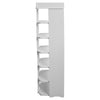 7 Tier Shoe Rack Storage Shelf Home Corner Shoes Cabinet Organiser Unit Wood UK