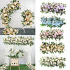 Artificial Wedding Flower Row Rose Peonies Hydrangea Garland Table Centerpiece