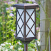 Solar Lamp Post Bollard LED Flaming Torch Path Outdoor Garden Waterproof Lights