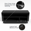 Modern TV Stand Unit Cabinet Living Room Set Entertainment Gloss Doors Free LED