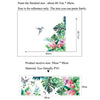 Tropical Leaves Flowers Bird Wall Sticker Living Room Wallpaper Home Wall Decal