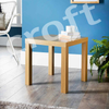 Oak Clean & White Finish Small Croft Bedside Table Decor Living Room End Tables