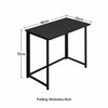 Folding Metal Frame Writing Desk ComputerTable Home Office PC Laptop Workstation