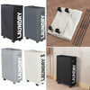 Narrow Slim Laundry Hamper Slide Out Trolley Basket Washing Clothes Storage Bag