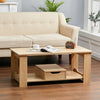 Living Room Coffee Table Wooden Furniture With Storage Drawer Shelf Rectangle