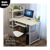 Home Wood Computer Desk PC Laptop Table Office Study Simple Workstation Shelves
