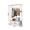 Heavy Duty Large Open Wardrobe Clothes Rail Rack Coat Hanging Garment Shelf