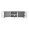 White TV Stand Cabinet Unit 2 Door Cupboard Entertainment 120cm for 22"-49"