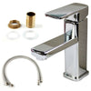 Modern Bathroom Basin Sink Tap Monobloc Mixer Taps Faucet Waterfall Chrome Brass