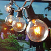 50FT Outdoor Festoon Globe String Fairy LightsG40 Plug In Bulbs Garden Wedding