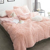 Teddy Bear Fleece Duvet Covers Quilt Cover Set Fluffy Warm Cosy Bedding Sets