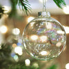 Fillable Hanging Christmas Clear Glass 6/8/10cm Bauble Ball Empty Box Wedding UK
