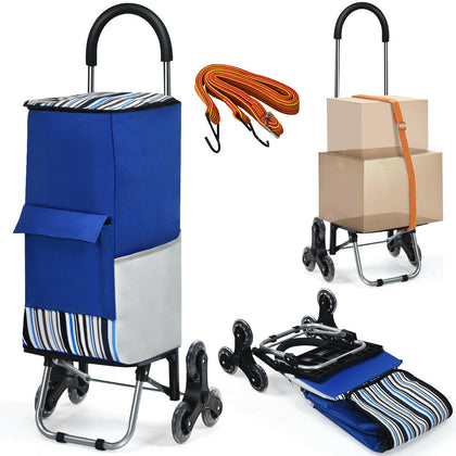 2 IN 1 35L Folding Shopping Trolley Truck Grocery Luggage Carrier Bag 2 Wheels