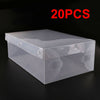 10/15/20x Plastic Shoe Storage Boxes Drawer Clear Organiser Container Stackable