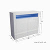 Sideboard Storage High Gloss Front Matt Body Cupboard Cabinet w/ LED Lights