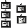 Electronic Password Security Safe Money Cash Deposit Box Office Home Safety Mini