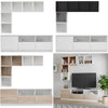 Modern Living Room Furniture Entertainment Center Wall Unit TV Stand Cabinet Set