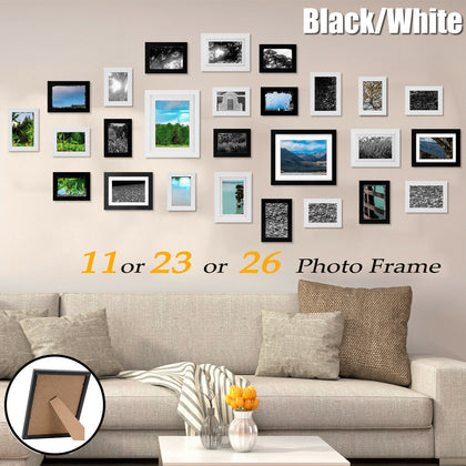 11 23 26PCS Multi Picture Photo Frame Wall Family Collage Set DIY Art Home Decor