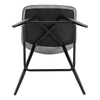 2x Barstool Breakfast stool Metal+leather Counter Bar Chair Faux Bar Stool grey
