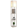 Floor Lamp Reading Lamp with 3-Tier Storage Shelf for Home Office