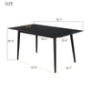 Dining Table Set Scratch-proof Slate Table and Set of 4 / 6 Chairs Kitchen Room