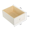 Pair of Wooden Bedside Tables Night Stand Cabinet Storage Drawer Wicker Basket.