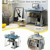 Home Office Computer Desk Study Writing Table PC Workstation Shelf Furniture UK
