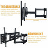 TV Wall Mount Bracket Motion Tilt Swivel Pivot Tough For 32 40 50 55 60 65 inch