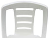 Set Of 4 Plastic Bistro Chairs Garden Chairs Stacking Banqueting Chairs White