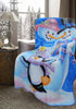 Xmas Christmas Polar Fleece Blanket Bed Chair Throw 127x152cms Gift Car Blanket