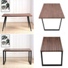 Industrial Wood & Metal Dining Table Tolix Chairs Bistro Bar Kitchen Dining Room