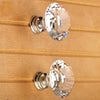 16Pcs Clear Diamond Crystal Glass Door Knobs Drawer Wardrobe Cabinet Handles