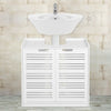 Bathroom Sink Cabinet Under Basin Unit Cupboard Storage Shelves Furniture White