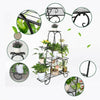Thickened Wrought Iron 9 Tier Metal Plant Stand Garder Succulents Flower Shelves