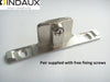 Genuine INDAUX Kitchen Drawer Front Fixing Brackets,pair Including Fixing Screws