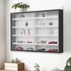 Modern Wooden Wall Display Cabinet Laminated Models Collections Storage Shelf