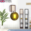 Modern Shelf Floor Lamp Soft Light 4-tier Open Shelves Storage Display Decor DIY