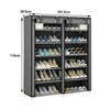 6 Tiers 36 Pairs Shoe Rack Dustproof Shelf Organiser Storage Shoes Cabinet Stand