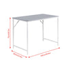Computer Laptop Table Desk Wood Top Study Office Home Workstation Black/White