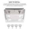 Modern 4 Way Gu10 LED Ceiling Light Fitting Ceiling Spotlight Kitchen Lights UK