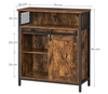 Industrial Storage Cabinet Small Rustic Sideboard Vintage Console Table Cupboard